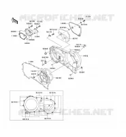 CARTER MOTEUR DROIT(S) pour Kawasaki VN1500 CLASSIC TOURER 1999