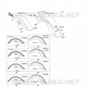 GARDE BOUE pour Kawasaki VN1500 CLASSIC TOURER 1999
