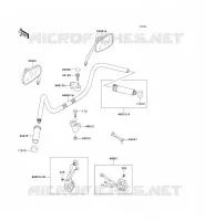 GUIDON pour Kawasaki VN1500 CLASSIC TOURER 1999