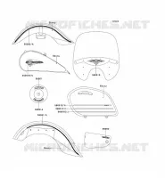 STICKER(EBONY) pour Kawasaki VN1500 CLASSIC TOURER 1999