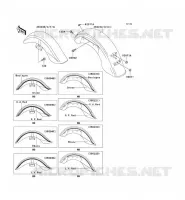 GARDE BOUE pour Kawasaki VN1500 CLASSIC TOURER 1999