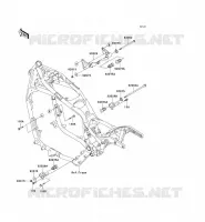 PIECE DE CADRE (COUVERTURE) pour Kawasaki VN1500 CLASSIC TOURER 1999