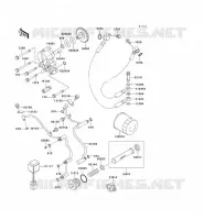 POMPE A HUILE/FILTRE &Agrave; HUILE pour Kawasaki VN1500 CLASSIC TOURER 1999