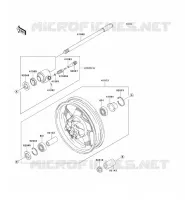 ROUE AVANT pour Kawasaki VN1500 CLASSIC TOURER 1999
