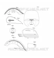STICKER(EBONY) pour Kawasaki VN1500 CLASSIC TOURER 1999