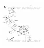 SUPPORT BATTERIE pour Kawasaki VN1500 CLASSIC TOURER 1999