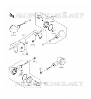 CLIGNOTANTS pour Kawasaki VN1500 CLASSIC TOURER 1999
