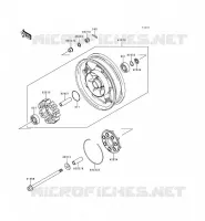 MOYEU ARRIERE pour Kawasaki VN1500 CLASSIC TOURER 1999