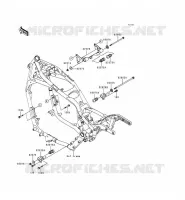 PIECE DE CADRE (COUVERTURE) pour Kawasaki VN1500 CLASSIC TOURER 1999