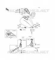 RESERVOIR CARBURANT pour Kawasaki VN1500 CLASSIC TOURER 1999