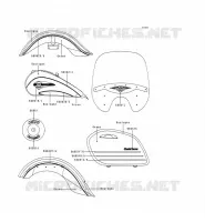 STICKER pour Kawasaki VN1500 CLASSIC TOURER 1999