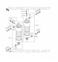 SUSPENSION/AMORTISSEUR pour Kawasaki VN1500 CLASSIC TOURER 1999