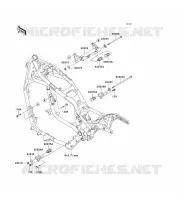 PIECE DE CADRE (COUVERTURE) pour Kawasaki VN1500 CLASSIC TOURER 2001