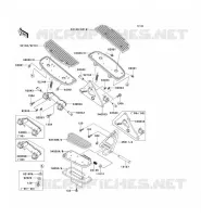 REPOSE PIED pour Kawasaki VN1500 CLASSIC TOURER 2001