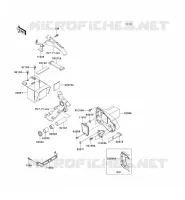 SUPPORT BATTERIE pour Kawasaki VN1500 CLASSIC TOURER 2001