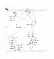 SYSTEME D'EVAPORATION CARBURANT pour Kawasaki VN1500 CLASSIC TOURER 2001