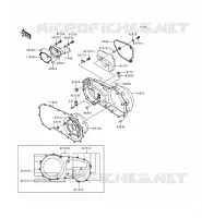 CARTER MOTEUR DROIT(S) pour Kawasaki VN1500 CLASSIC TOURER 1998