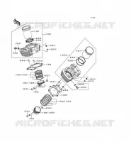 CYLINDRE/PISTON pour Kawasaki VN1500 CLASSIC TOURER 1998