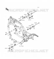 PIECE DE CADRE (COUVERTURE) pour Kawasaki VN1500 CLASSIC TOURER 1998