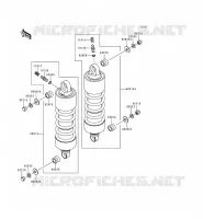 SUSPENSION/AMORTISSEUR pour Kawasaki VN1500 CLASSIC TOURER 1998