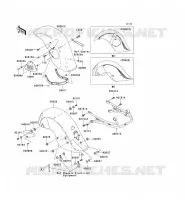 GARDE BOUE pour Kawasaki VN1500 DRIFTER 1999