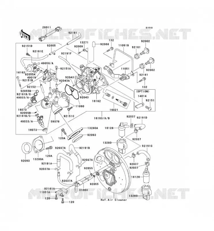 CARBU Kawasaki MOTOS 1500 2000 VN1500 DRIFTER  VN1500-J2