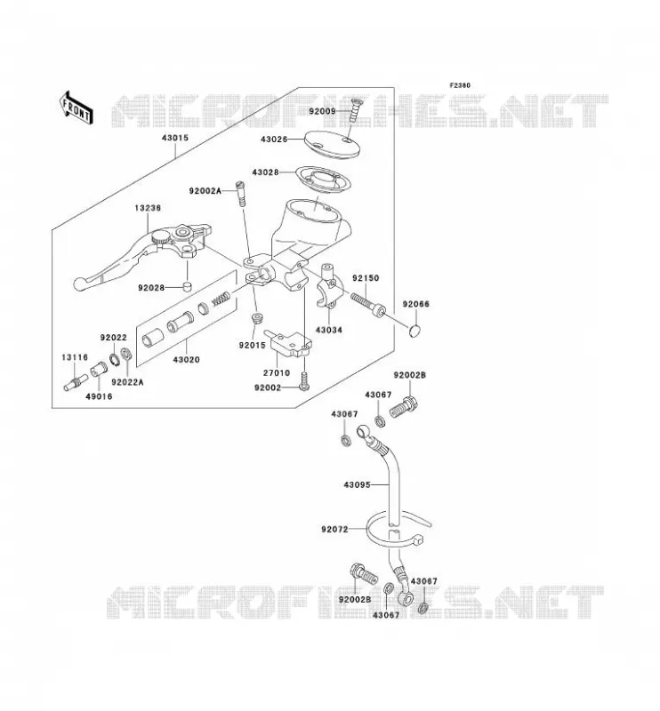 EMBRAYAGE MAITRE CYLINDRE Kawasaki MOTOS 1500 2000 VN1500 DRIFTER  VN1500-J2
