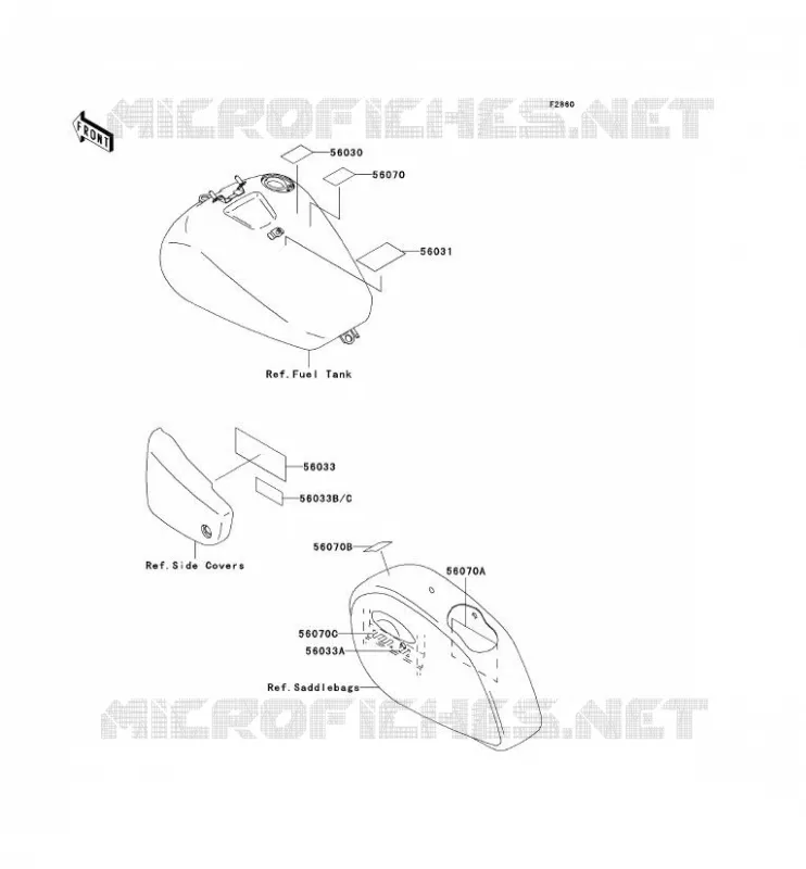 LABEL Kawasaki MOTOS 1500 2001 VN1500 CLASSIC TOURER FI  VN1500-L2H