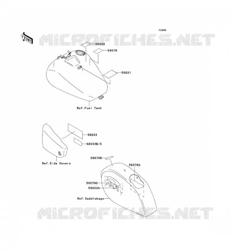 LABEL Kawasaki MOTOS 1500 2003 VN1500 CLASSIC TOURER FI  VN1500-L4H