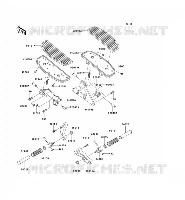 REPOSE PIED Kawasaki MOTOS 1500 2005 VN1500 CLASSIC  VN1500-N4