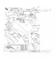 RESERVOIR CARBURANT pour Kawasaki VN1500 MEAN STREAK 2002