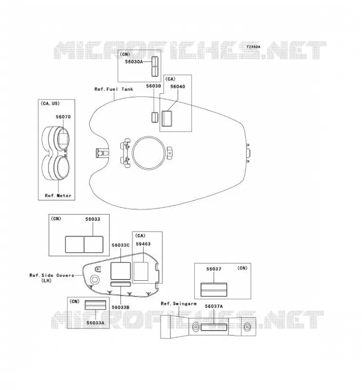 LABEL Kawasaki MOTOS 1500 2003 VN1500 MEAN STREAK  VN1500-P2