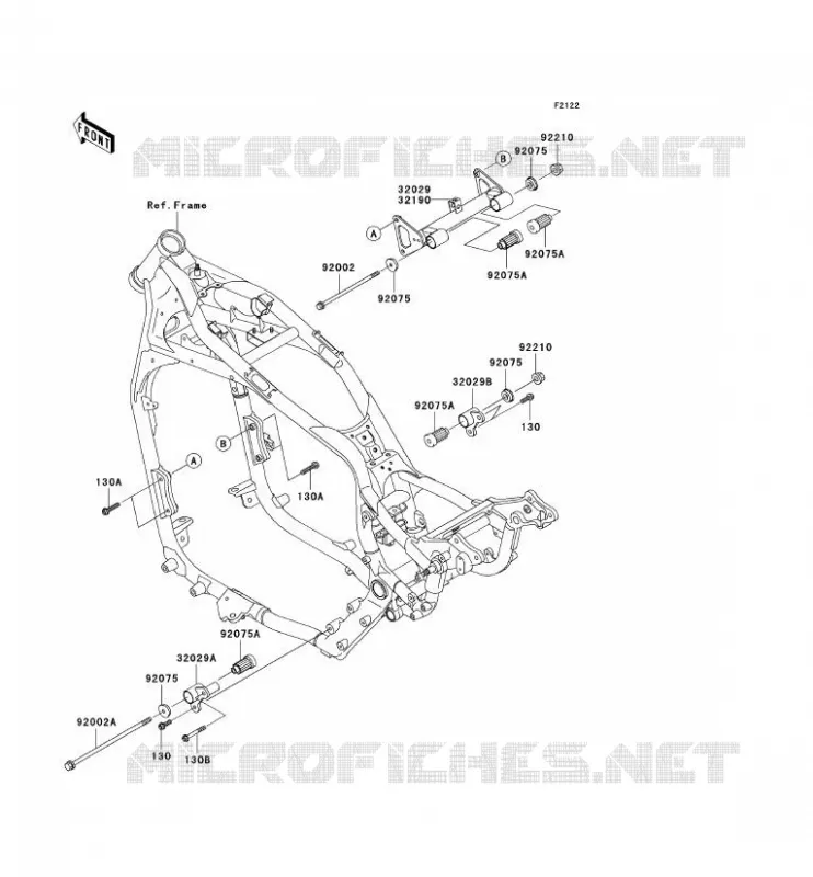SUPPORT MOTEUR Kawasaki MOTOS 1500 2002 VN1500 DRIFTER  VN1500-R2