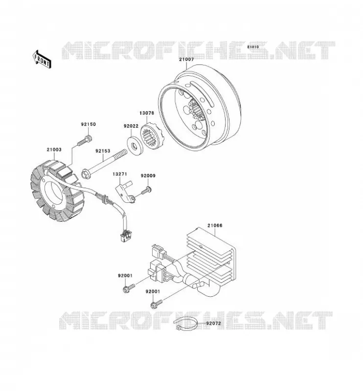 G&Eacute;N&Eacute;RATEUR Kawasaki MOTOS 1500 2004 VN1500 DRIFTER  VN1500-R4