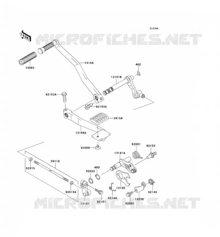 SELECTEUR Kawasaki MOTOS 1500 2004 VN1500 DRIFTER  VN1500-R4
