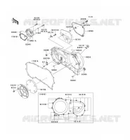 CARTER MOTEUR DROIT(S) pour Kawasaki VN1600 CLASSIC 2003