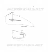 DECALS(SILVER)(BRONZE)(RED) pour Kawasaki VN1600 CLASSIC 2003