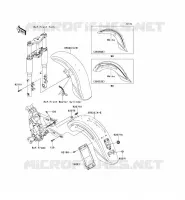 GARDE BOUE pour Kawasaki VN1600 CLASSIC 2003