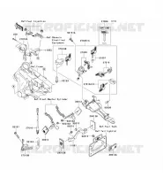 CONTACTEUR SERRURE/R&Eacute;FLECTEUR pour Kawasaki VN1600 CLASSIC 2003