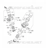 CYLINDRE/PISTON pour Kawasaki VN1600 CLASSIC 2003