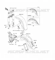 GARDE BOUE pour Kawasaki VN1600 CLASSIC 2003