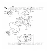 CARTER MOTEUR DROIT(S) pour Kawasaki VN1600 CLASSIC 2003