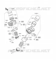 CYLINDRE/PISTON pour Kawasaki VN1600 CLASSIC 2003