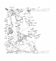 PIECE DE CADRE (COUVERTURE) pour Kawasaki VN1600 CLASSIC 2003