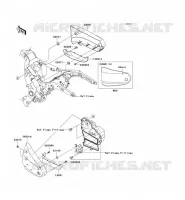 CACHE LAT&Eacute;RAL pour Kawasaki VN1600 CLASSIC TOURER 2006