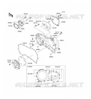 CARTER MOTEUR DROIT(S) pour Kawasaki VN1600 CLASSIC TOURER 2006