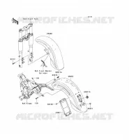 GARDE BOUE pour Kawasaki VN1600 CLASSIC TOURER 2006