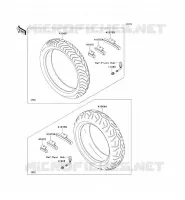 PNEUS pour Kawasaki VN1600 CLASSIC TOURER 2006