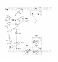 GUIDON pour Kawasaki VN1600 CLASSIC TOURER 2007