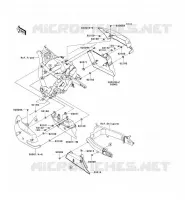 CACHE LAT&Eacute;RAL/GARDE CHAINE pour Kawasaki VN1700 VOYAGER 2010